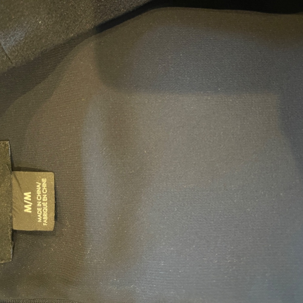 Navy, Lined, Polyester Flared Cropped Top - image 2